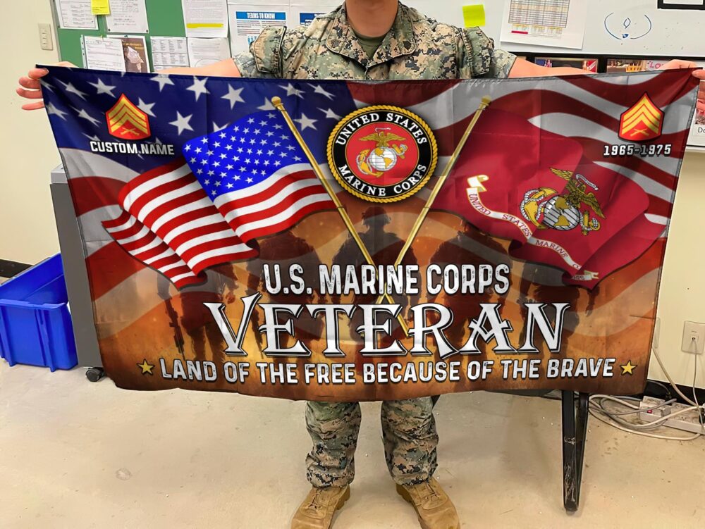 US Marine Corps, Remember - Honor - Respect - Flying Flag 5×8 Feet(152×244 Cm) - Image 2