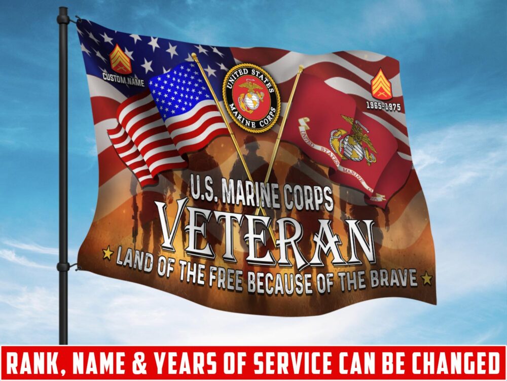 US Marine Corps, Remember - Honor - Respect - Flying Flag 5×8 Feet(152×244 Cm)