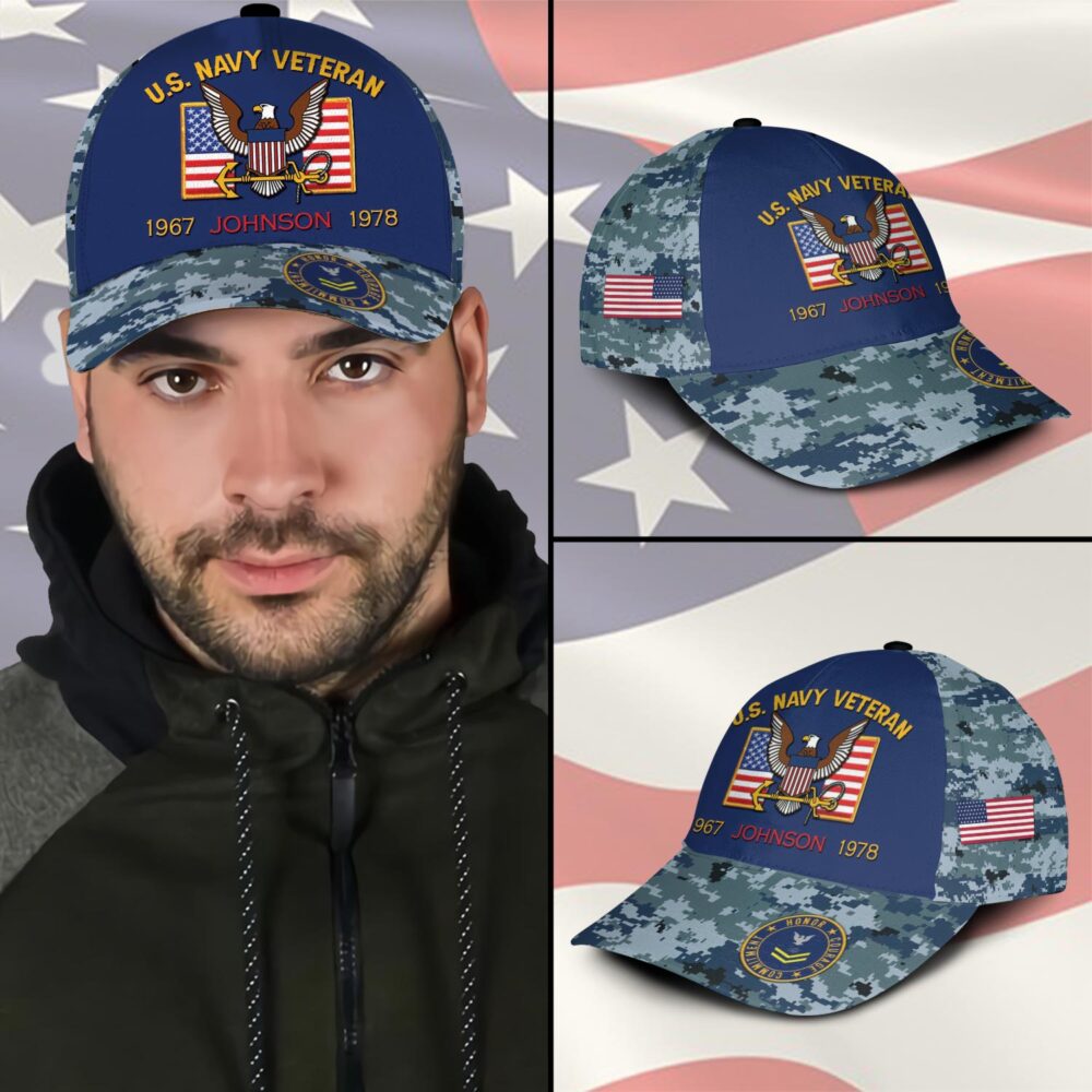 US Navy, E 3 Blue - Classic Cap - Image 3