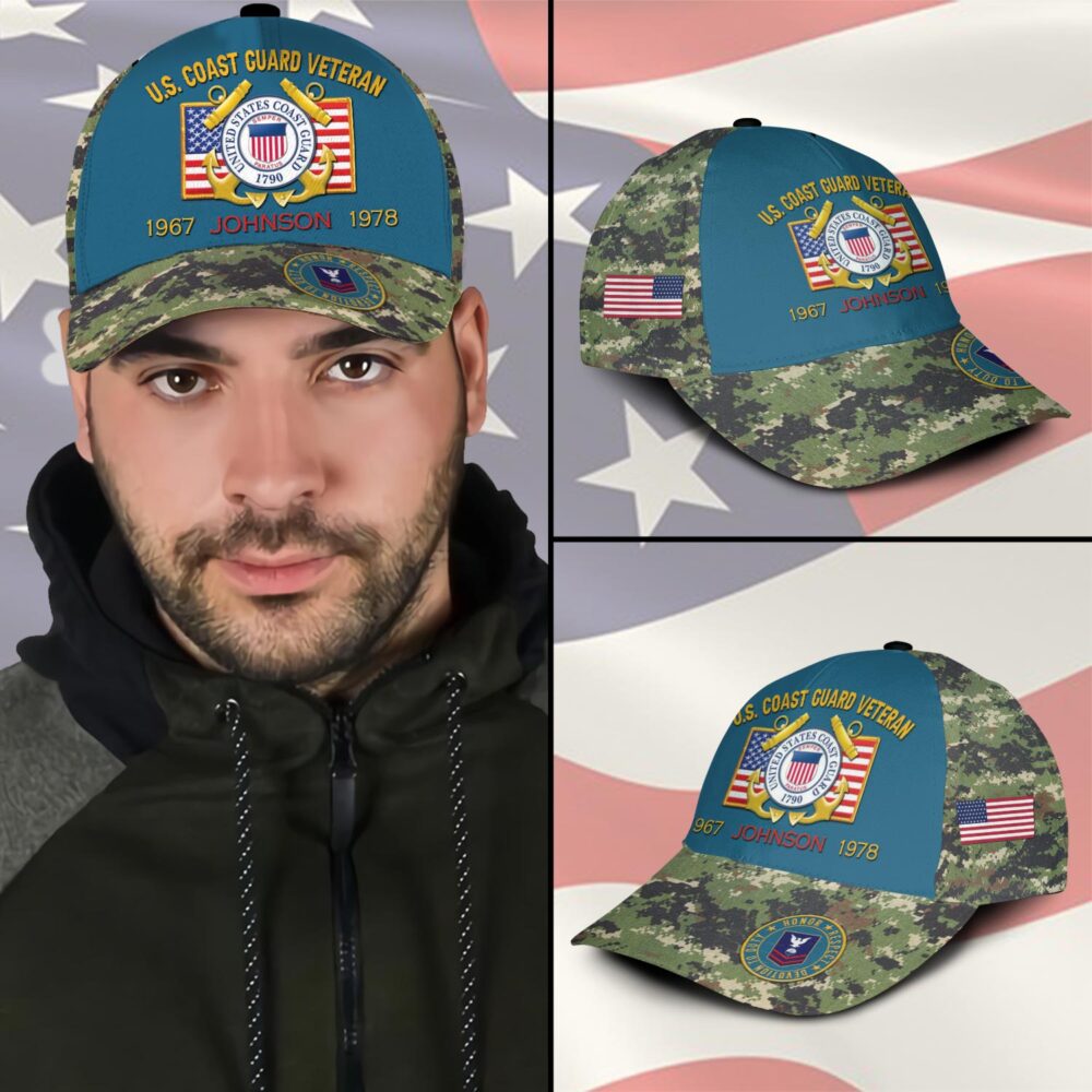 US Coast Guard, Remember - Honor - Respect - Classic Cap - Image 3