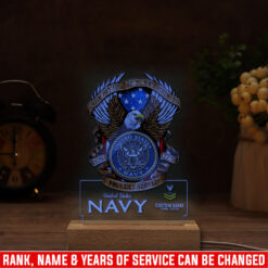 US Navy, E 3 White - Personalized Led Lamp