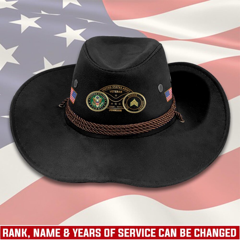 US Army, Honoring All Who Served - Cowboy Hat