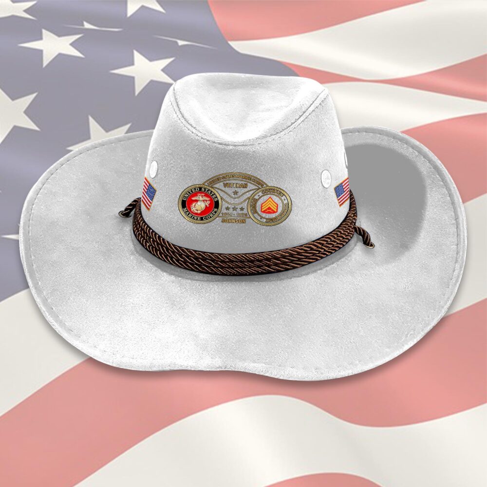 US Marine Corps, Defender of Freedom - Cowboy Hat - Image 6