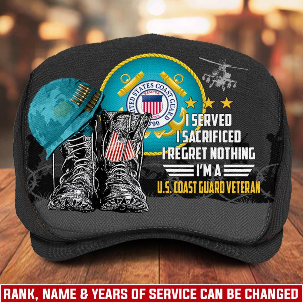 US Coast Guard, American By Birth, Veteran By Choice - Jeff Cap