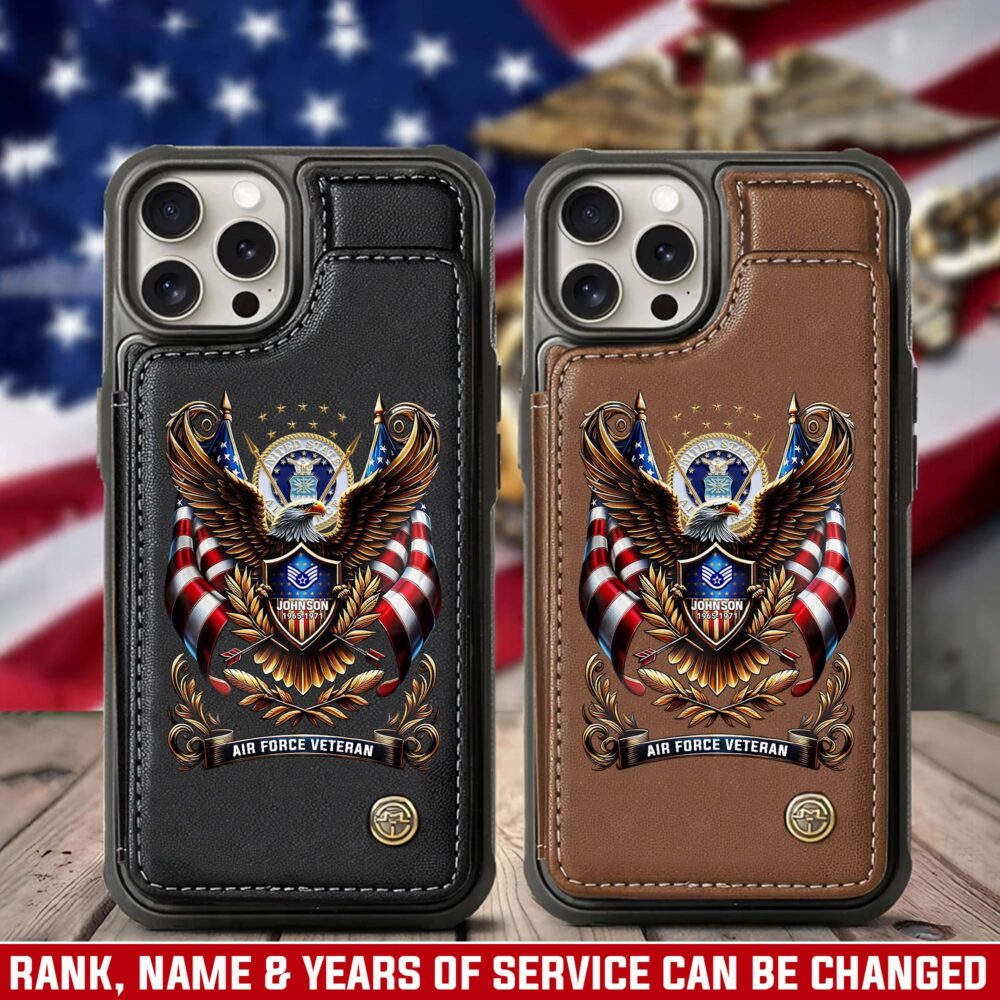 US Air Force , Once An Airman, Always An Airman - Leather Flip Phone Case