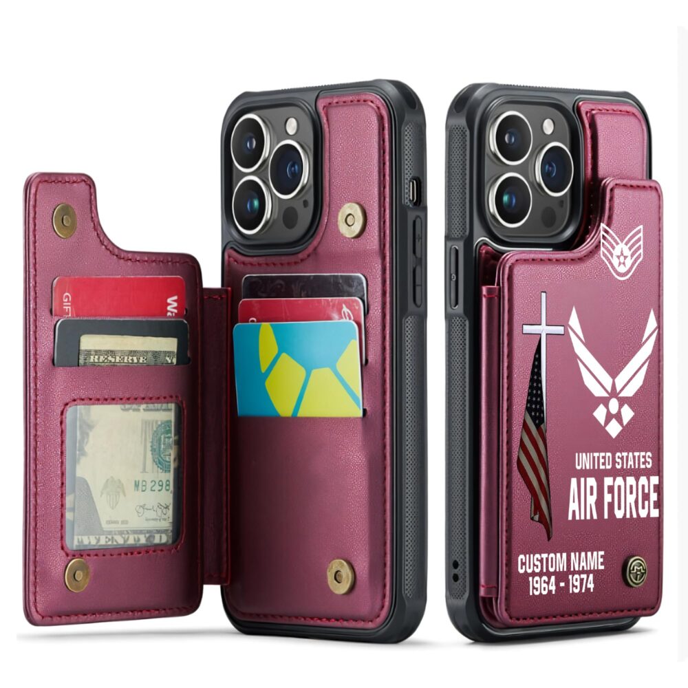 US Air Force , O 4 Air Force Major - Leather Flip Phone Case - Image 4