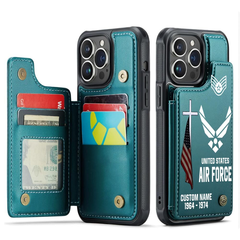 US Air Force , O 4 Air Force Major - Leather Flip Phone Case - Image 5