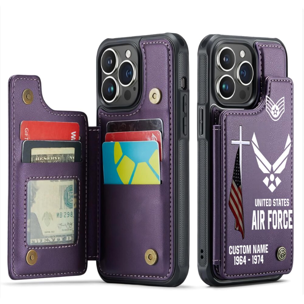 US Air Force , O 4 Air Force Major - Leather Flip Phone Case - Image 6