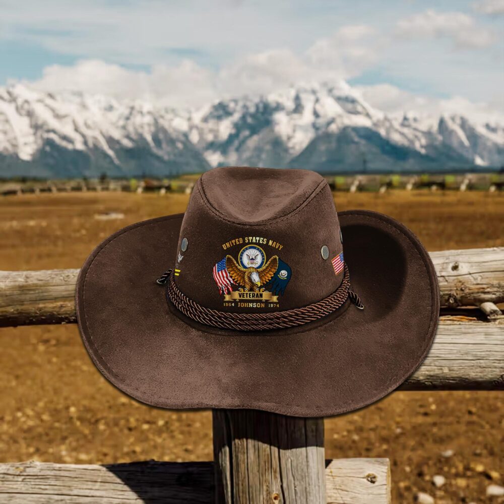 US Navy, E 3 Red - Cowboy Hat - Image 4