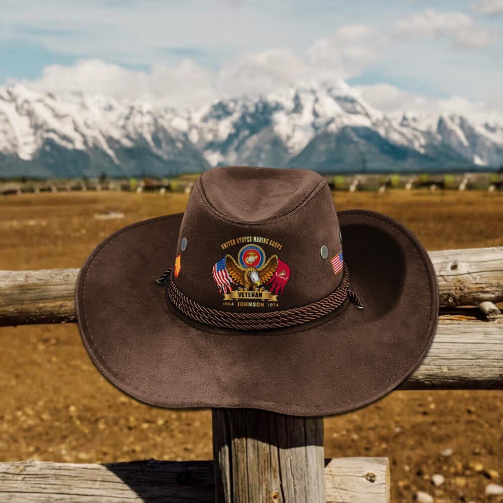 US Marine Corps, No One Fights Alone - Cowboy Hat - Image 4