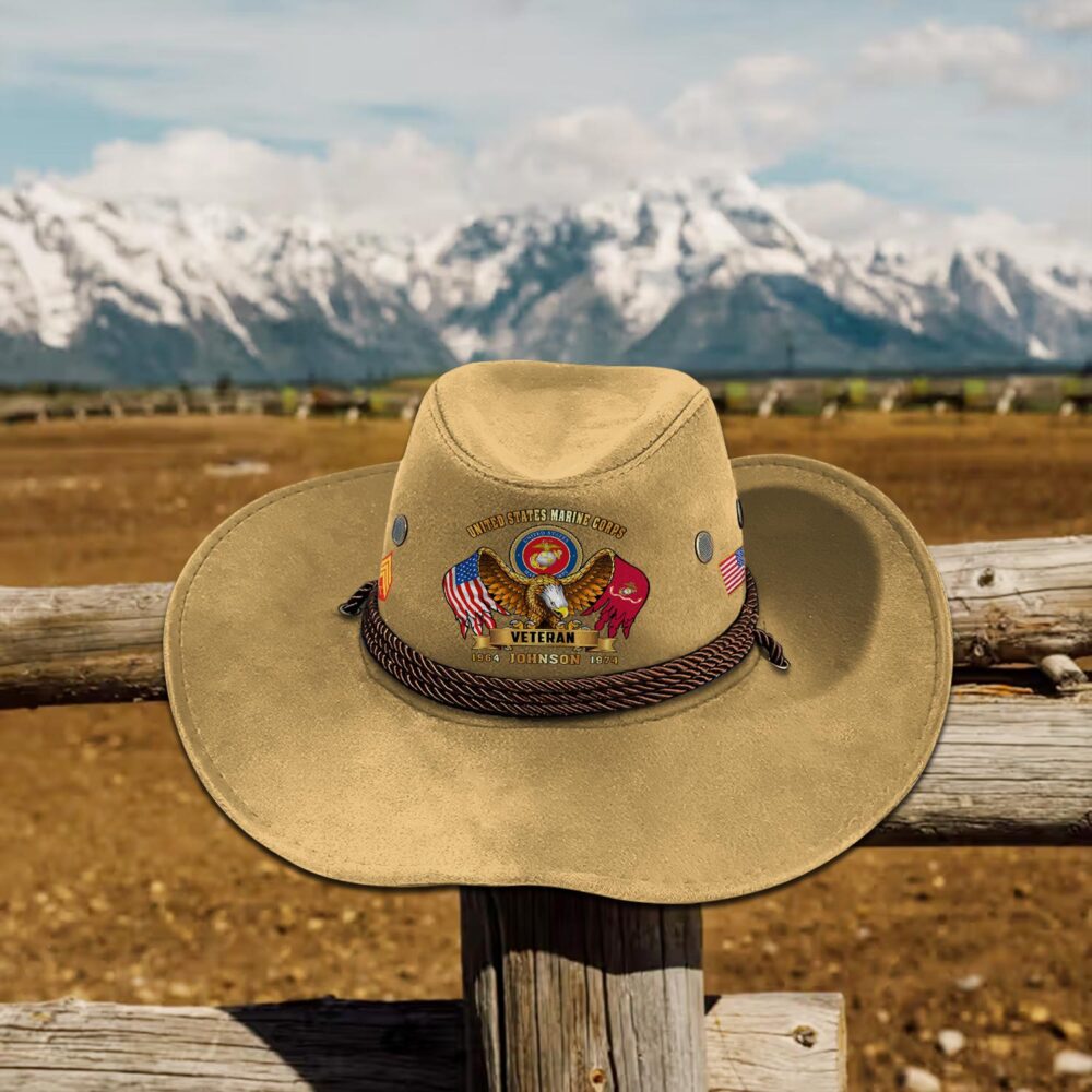 US Marine Corps, No One Fights Alone - Cowboy Hat - Image 5