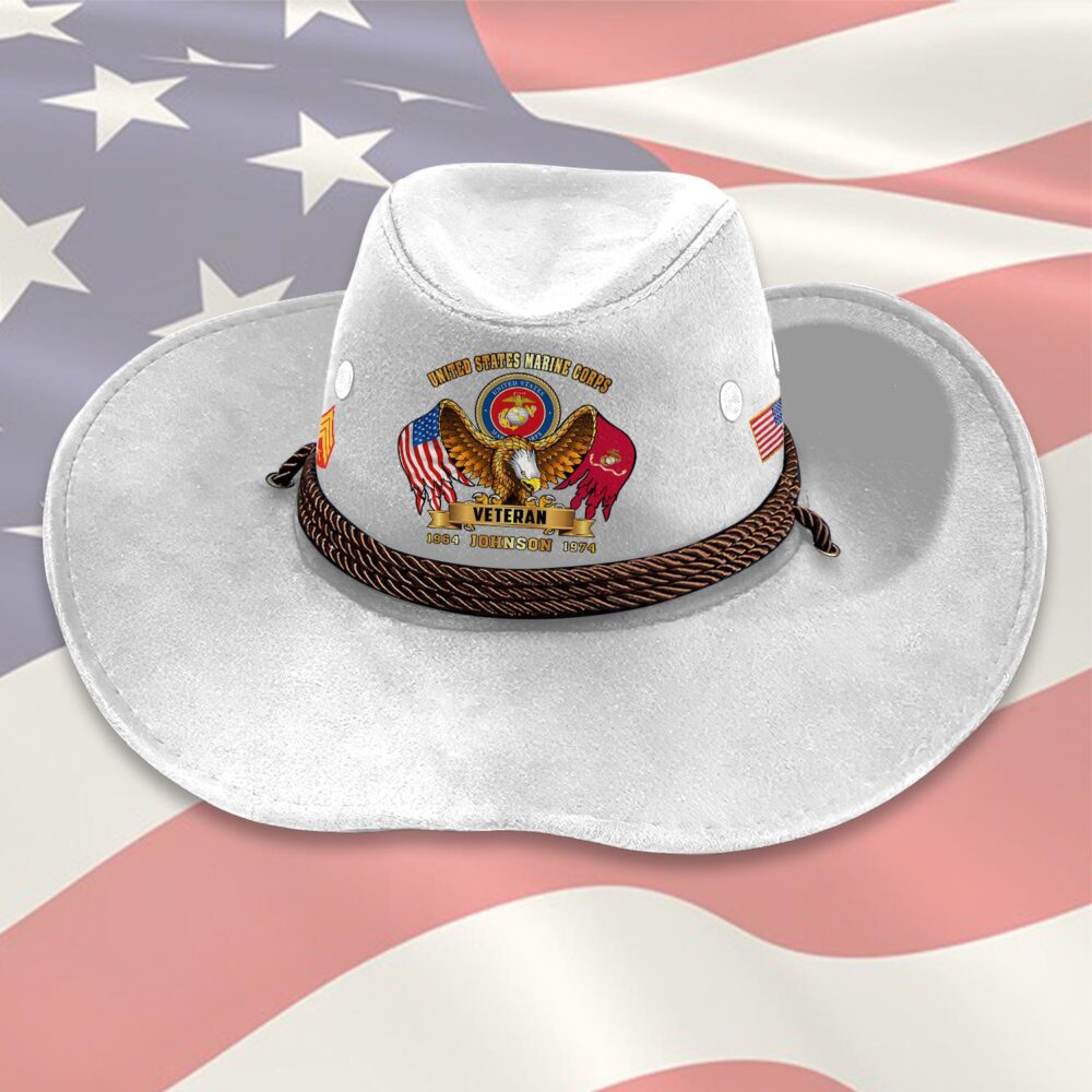 US Marine Corps, No One Fights Alone - Cowboy Hat - Image 6