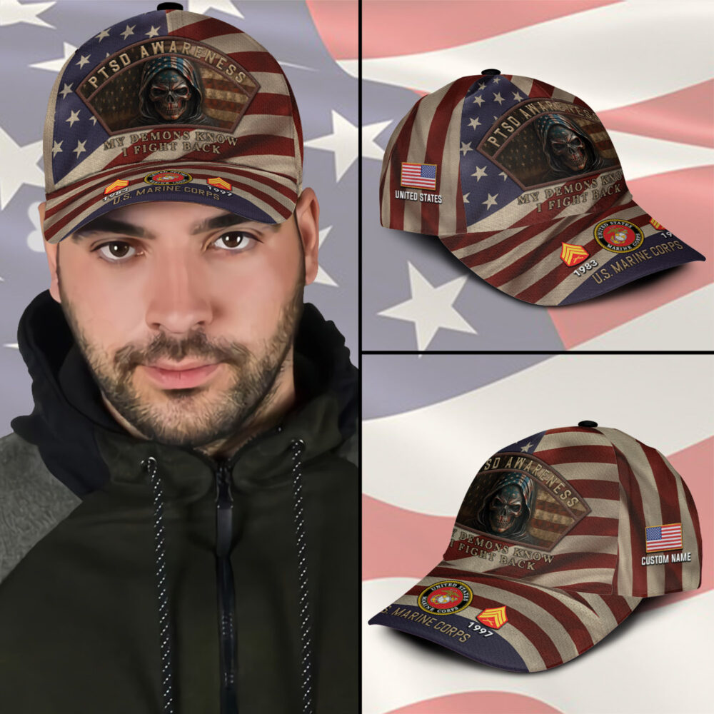 US Marine Corps, E 8 Marines Master Sergeant - Classic Cap - Image 3