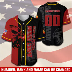 US Marine Corps, The Devil Dogs - Baseball Jersey