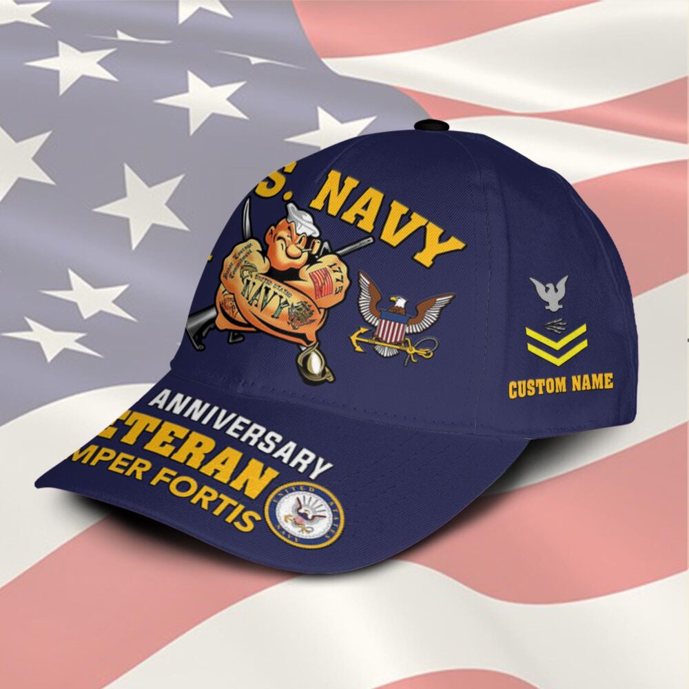 US Navy, E 6 Red - Classic Cap - Image 2