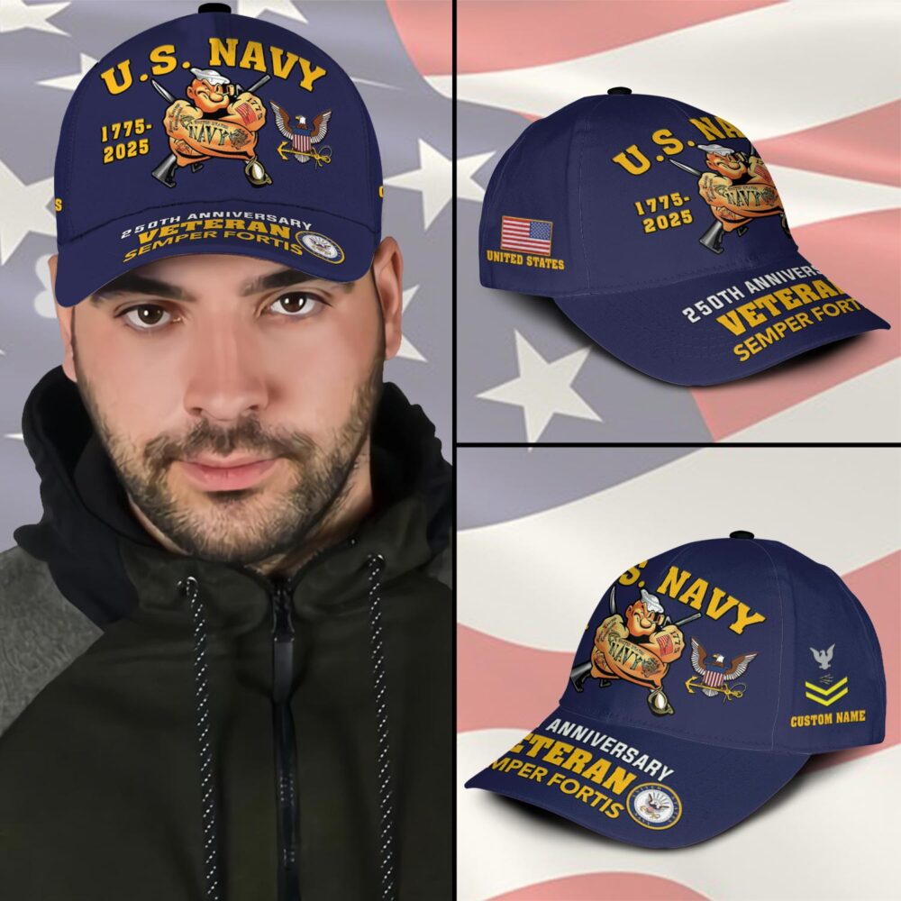 US Navy, E 6 Red - Classic Cap - Image 3