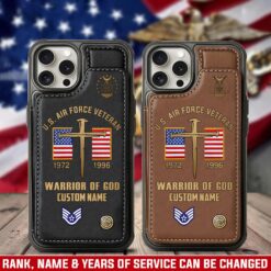 US Air Force , Service Before Self - Leather Flip Phone Case