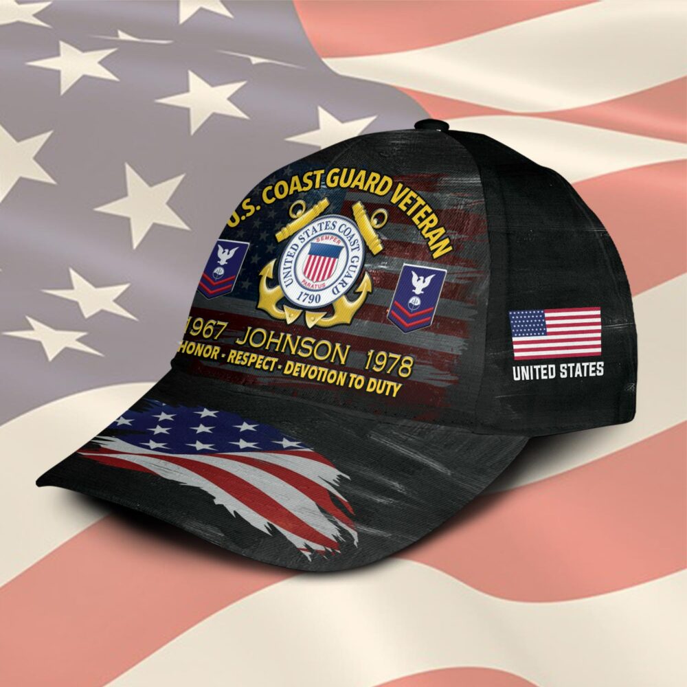 US Coast Guard, E 2 White - Classic Cap - Image 2