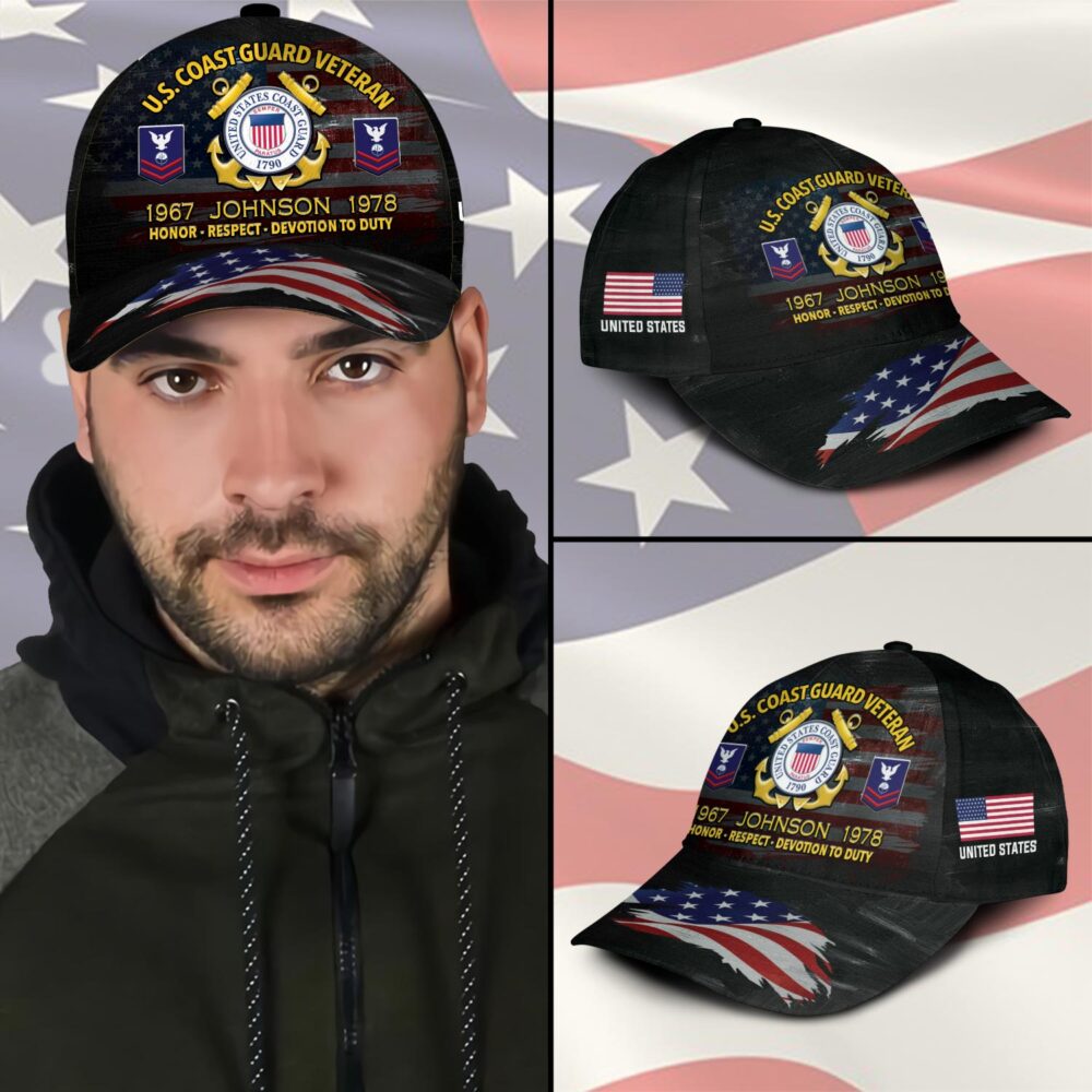 US Coast Guard, E 2 White - Classic Cap - Image 3