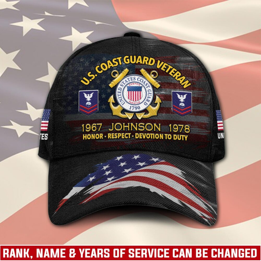 US Coast Guard, E 2 White - Classic Cap