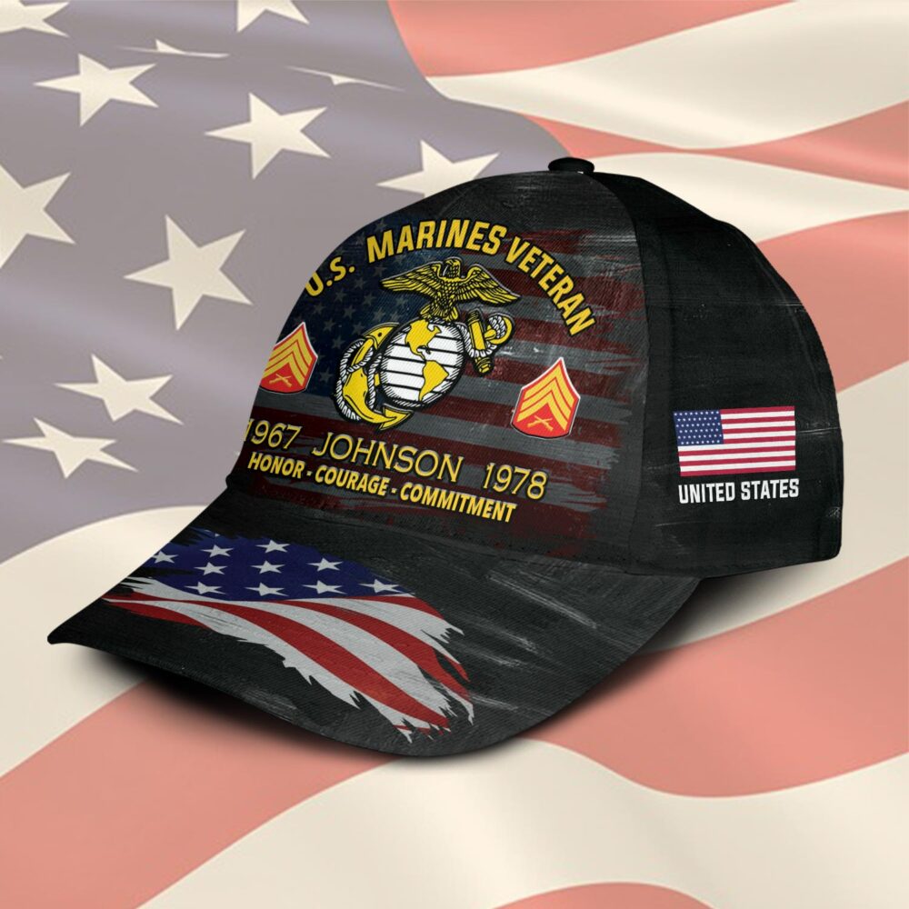 US Marine Corps, E 2 Marines Private First Class - Classic Cap - Image 2