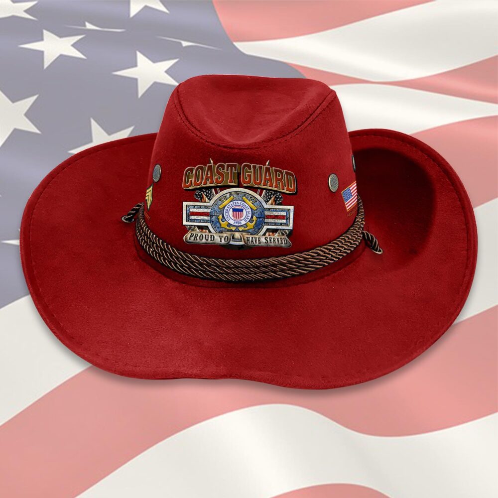 US Coast Guard, E 5 Red - Cowboy Hat - Image 7
