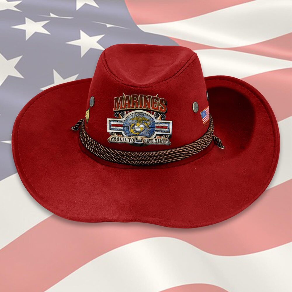US Marine Corps, I Walked The Walk - Cowboy Hat - Image 7