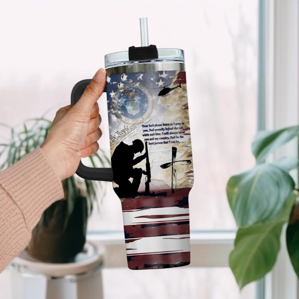 US Air Force , O 6 Air Force Colonel - Stainless Steel Tumbler 40oz - Image 2