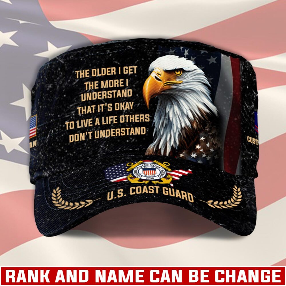 US Coast Guard, Land Of The Free, Because Of The Brave - Military Cap