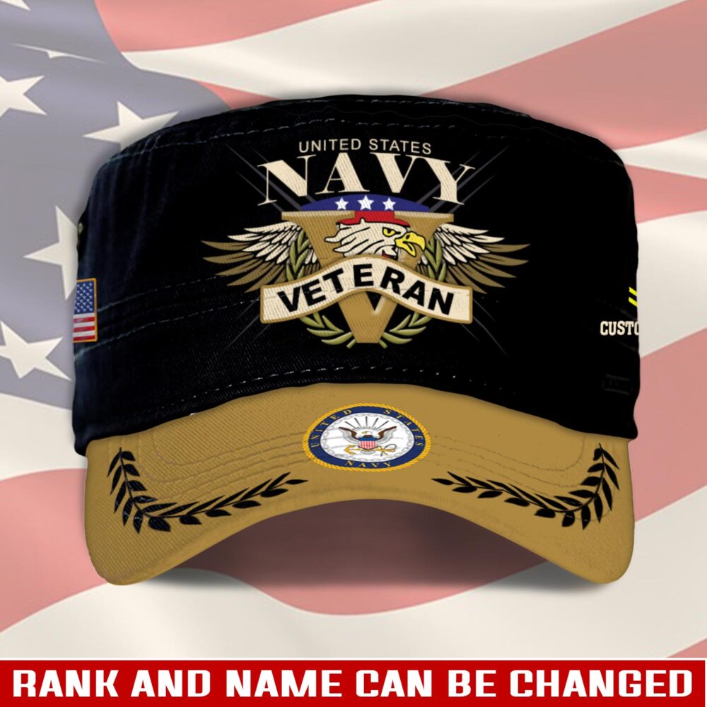 US Navy, By Sea, Air and Land - Military Cap