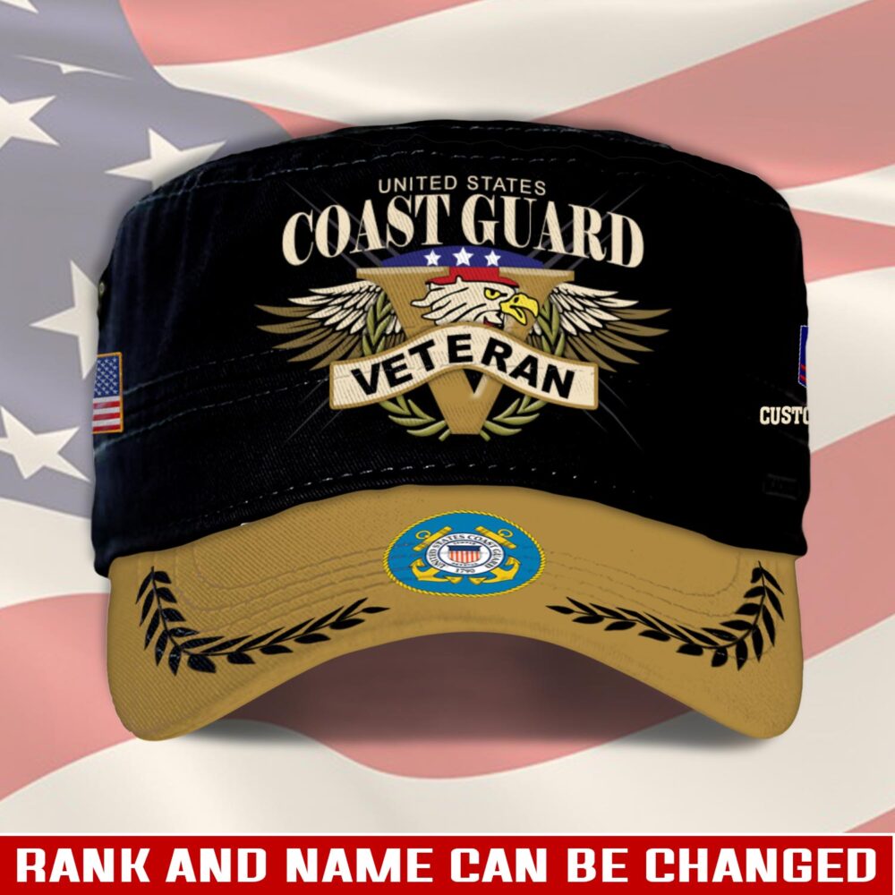US Coast Guard, E 6 Gold - Military Cap