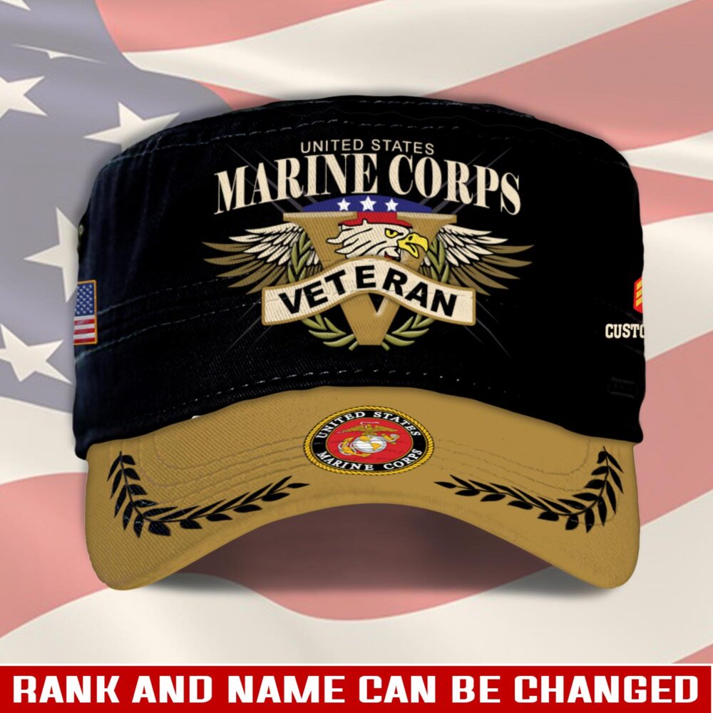 US Marine Corps, E 8 Marines First Sergeant - Military Cap