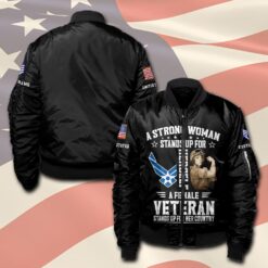 US Air Force , No One Fights Alone - Bomber Jacket
