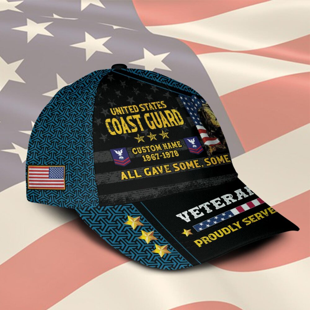 US Coast Guard, Proud Veteran - Classic Cap - Image 2