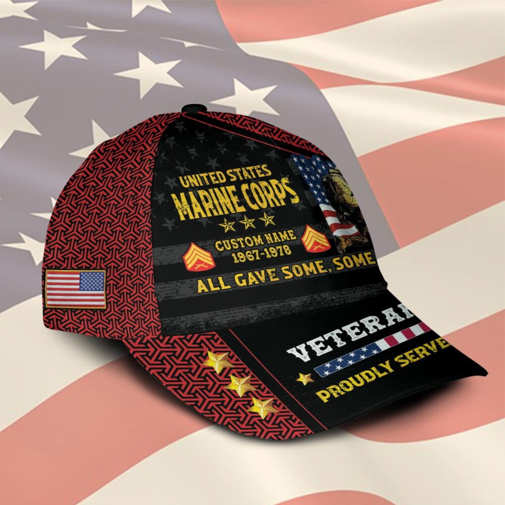 US Marine Corps, Honor, Duty, Service - Classic Cap - Image 2