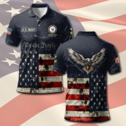 US Navy, American By Birth, Veteran By Choice - Polo Shirt