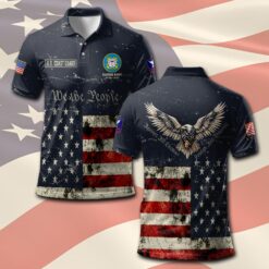 US Coast Guard, American By Birth, Veteran By Choice - Polo Shirt