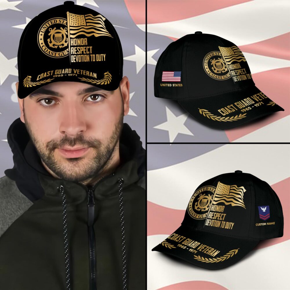 US Coast Guard, E 7 Gold - Classic Cap - Image 3