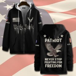 US Air Force , Service Before Self - Zip Hoodie