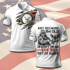 US Navy, E 7 Gold - Polo Shirt