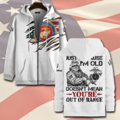 US Marine Corps, E 8 Marines First Sergeant - Zip Hoodie