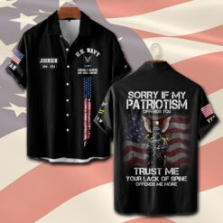 US Navy, Honor The Fallen - Short Sleeve Button Shirt