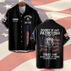 US Coast Guard, E 4 Gold - Short Sleeve Button Shirt