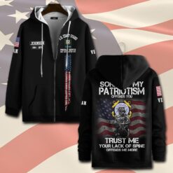 US Coast Guard, E 9 Gold - Zip Hoodie