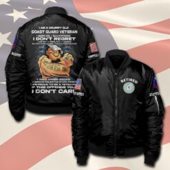 US Coast Guard, Thank a Veteran - Bomber Jacket