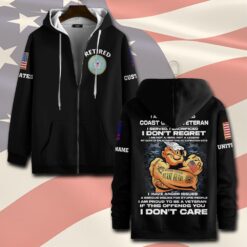 US Coast Guard, E 7 Gold - Zip Hoodie