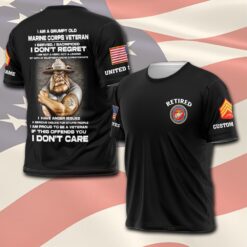 US Marine Corps, Land Of The Free, Because Of The Brave - T-Shirt