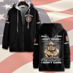 US Marine Corps, Freedom Isn't Free - Zip Hoodie