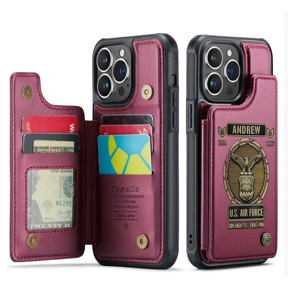 US Air Force , Honor The Fallen - Leather Flip Phone Case - Image 4