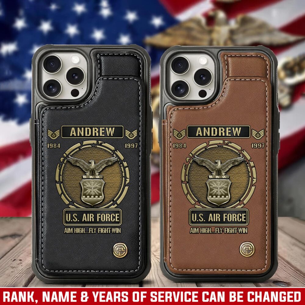 US Air Force , Honor The Fallen - Leather Flip Phone Case